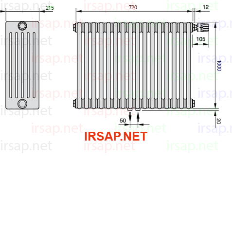 Радиатор IRSAP Tesi 61000/16 T52 CL 01